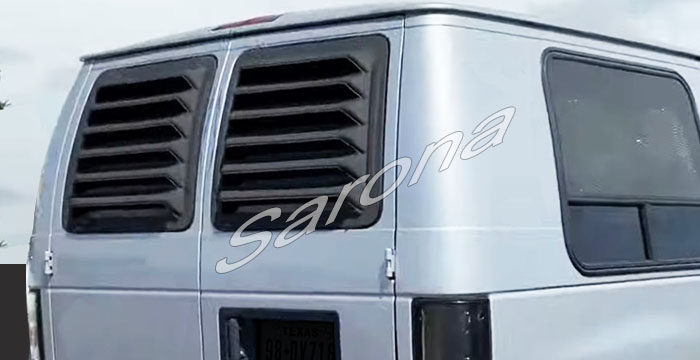 Custom Ford Econoline Van  Rear Louver (1992 - 2013) - $265.00 (Part #FD-003-RL)